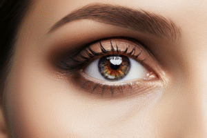 eye makeup for uneven eyes