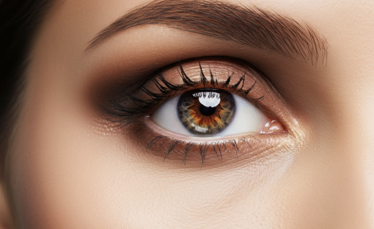 eye makeup for uneven eyes