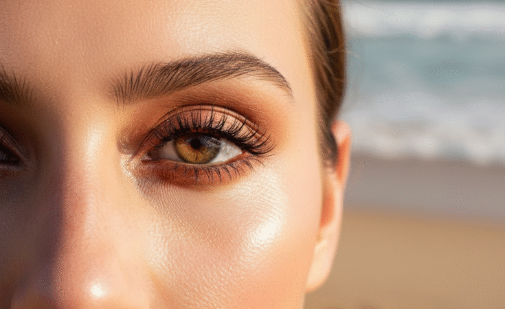 eye makeup for beach day