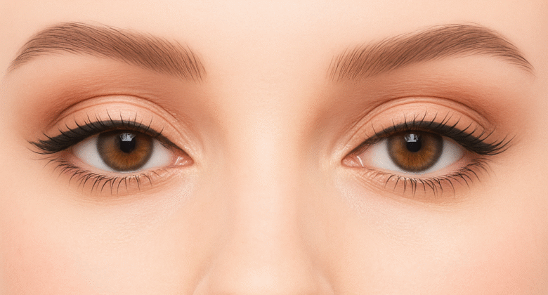 eye makeup for wide-set eyes