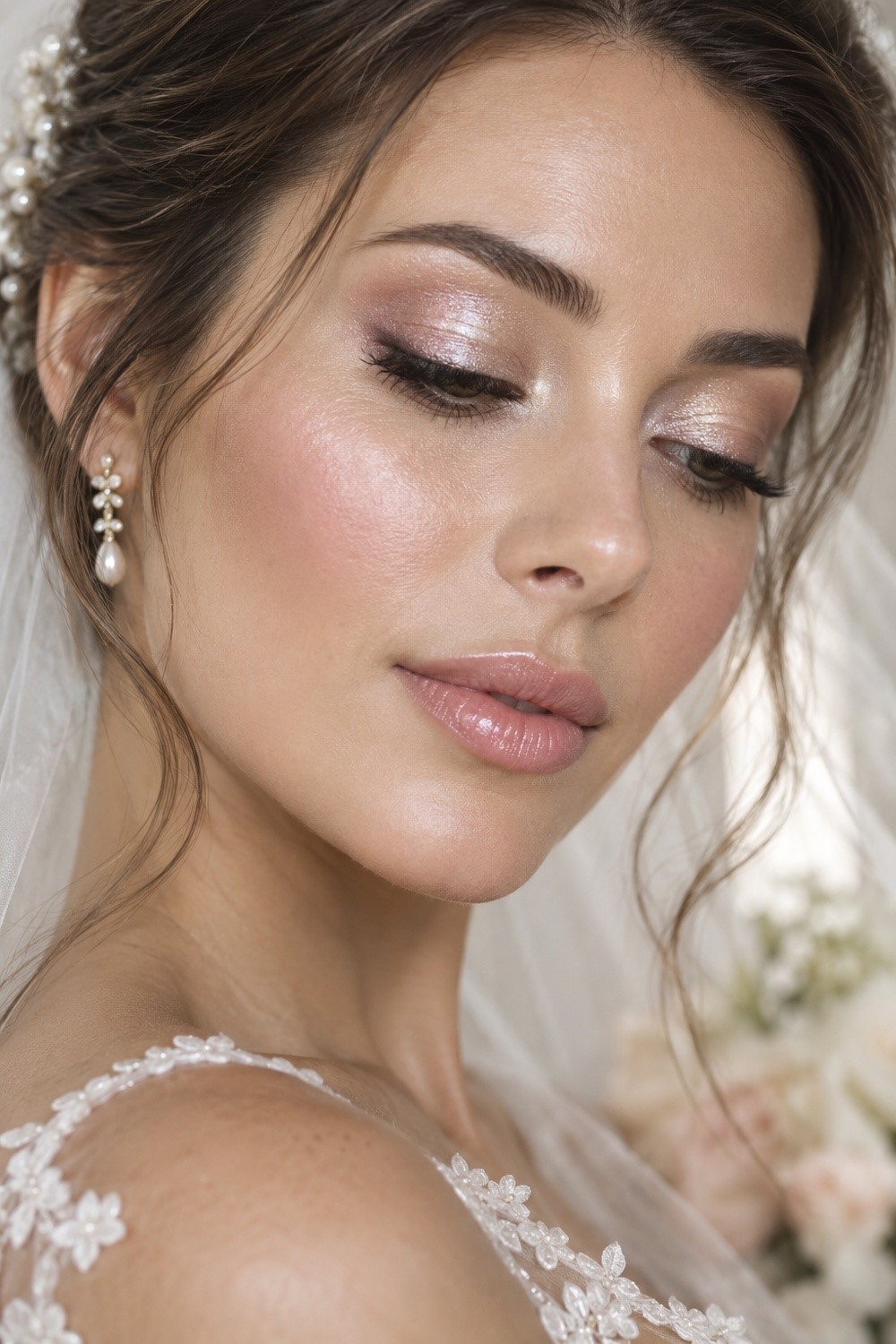 Bridal Opalescent Eyeshadow for Soft Radiance