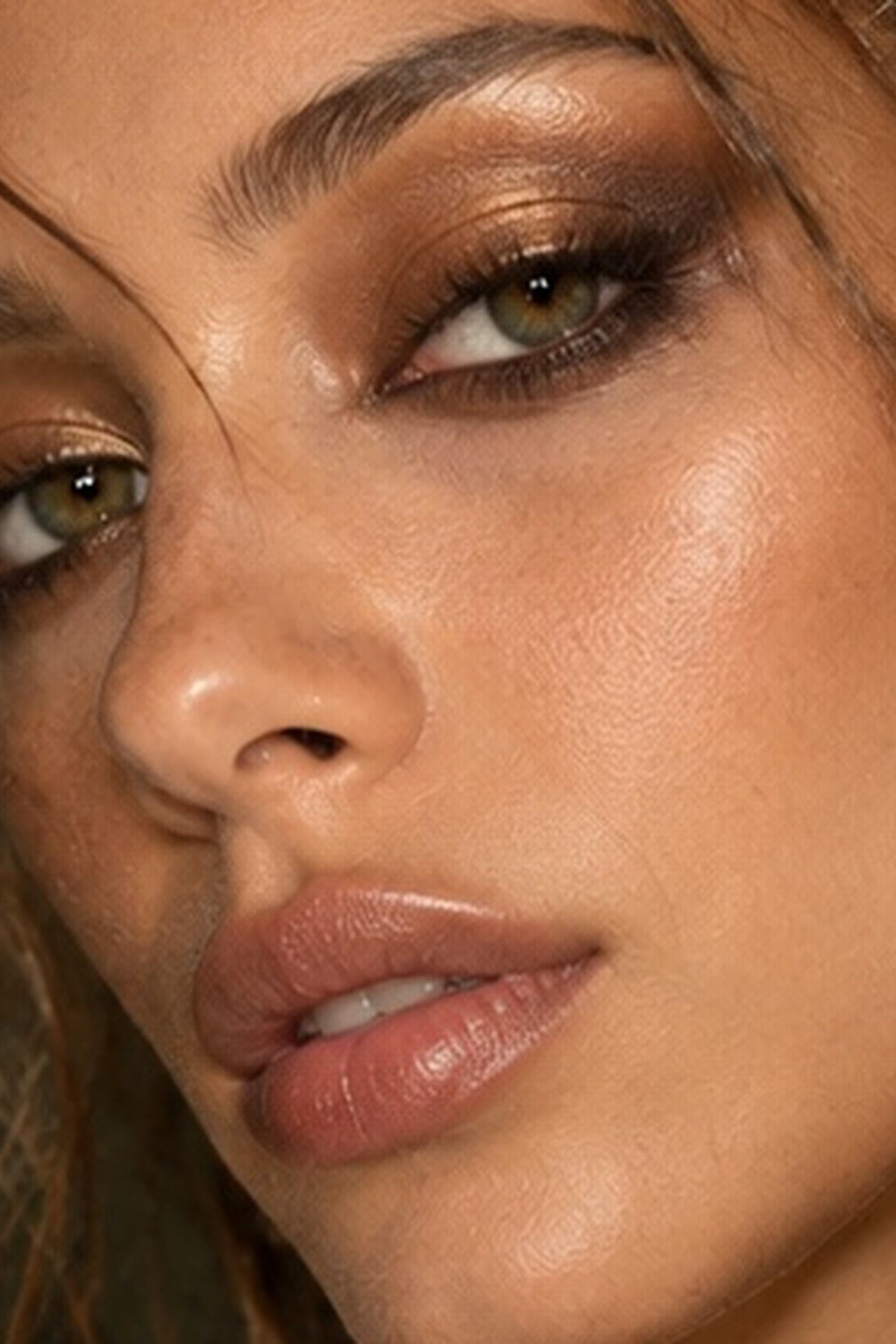 Bronze Metallic Smudged Liner
