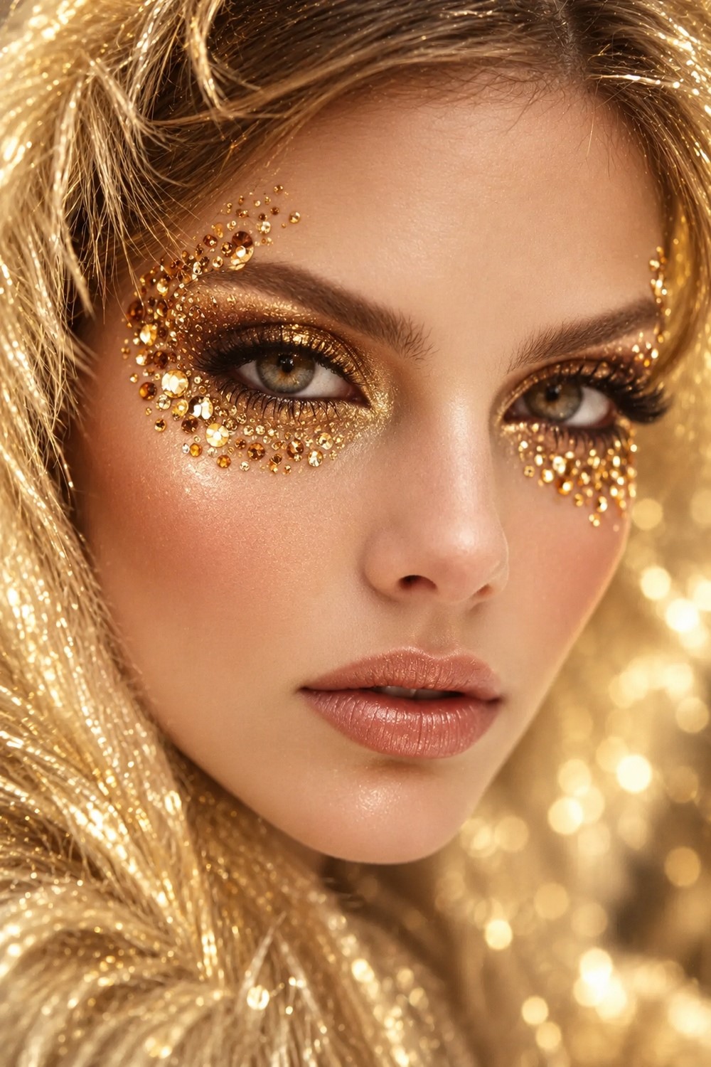 Golden Celestial Alien Eyes
