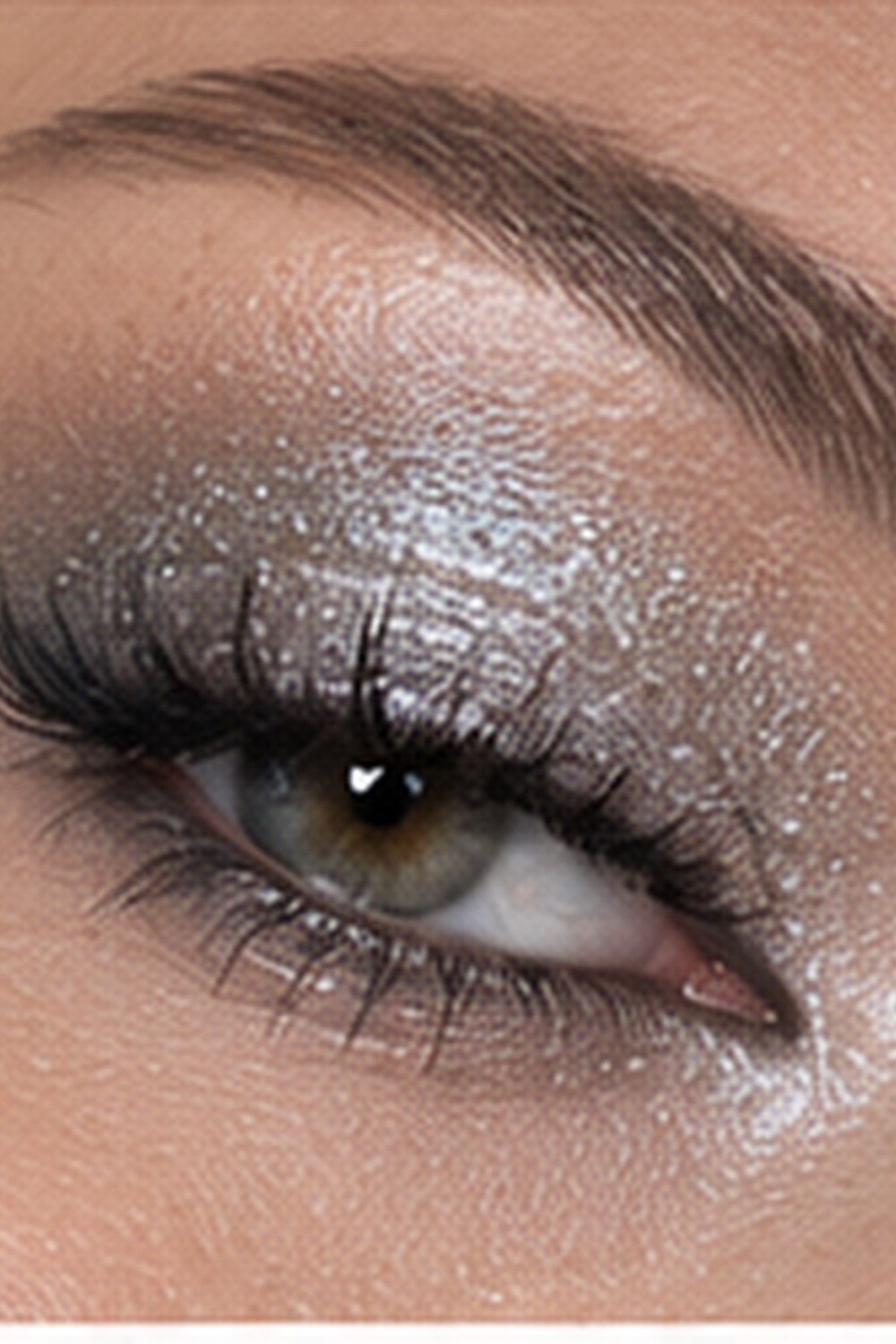 High-Shine Silver Statement Eyes