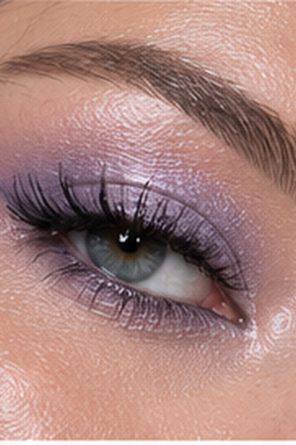 Lavender Frosted Eye Makeup