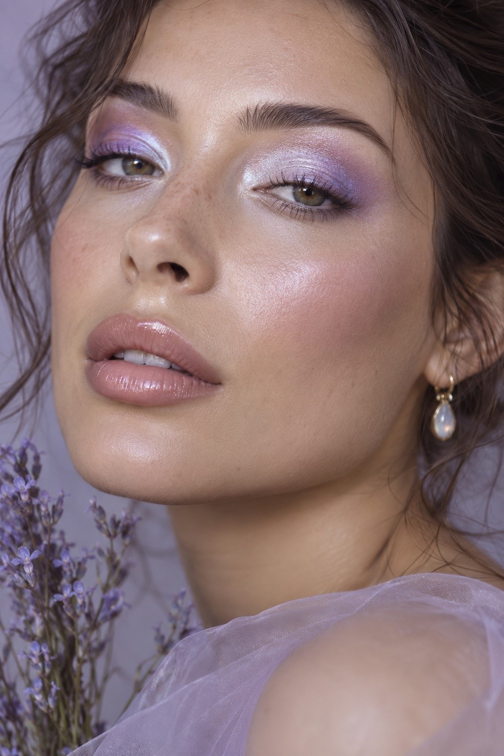 Lavender Opal for a Dreamy Editorial Finish