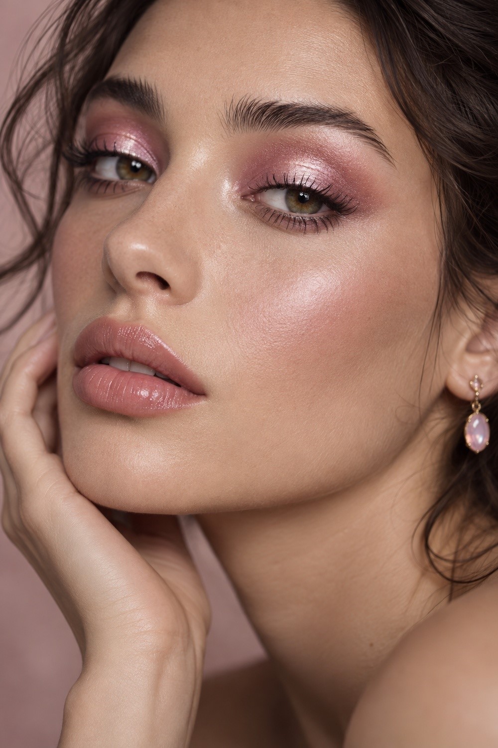 Rose Opal Lids with a Halo Effect