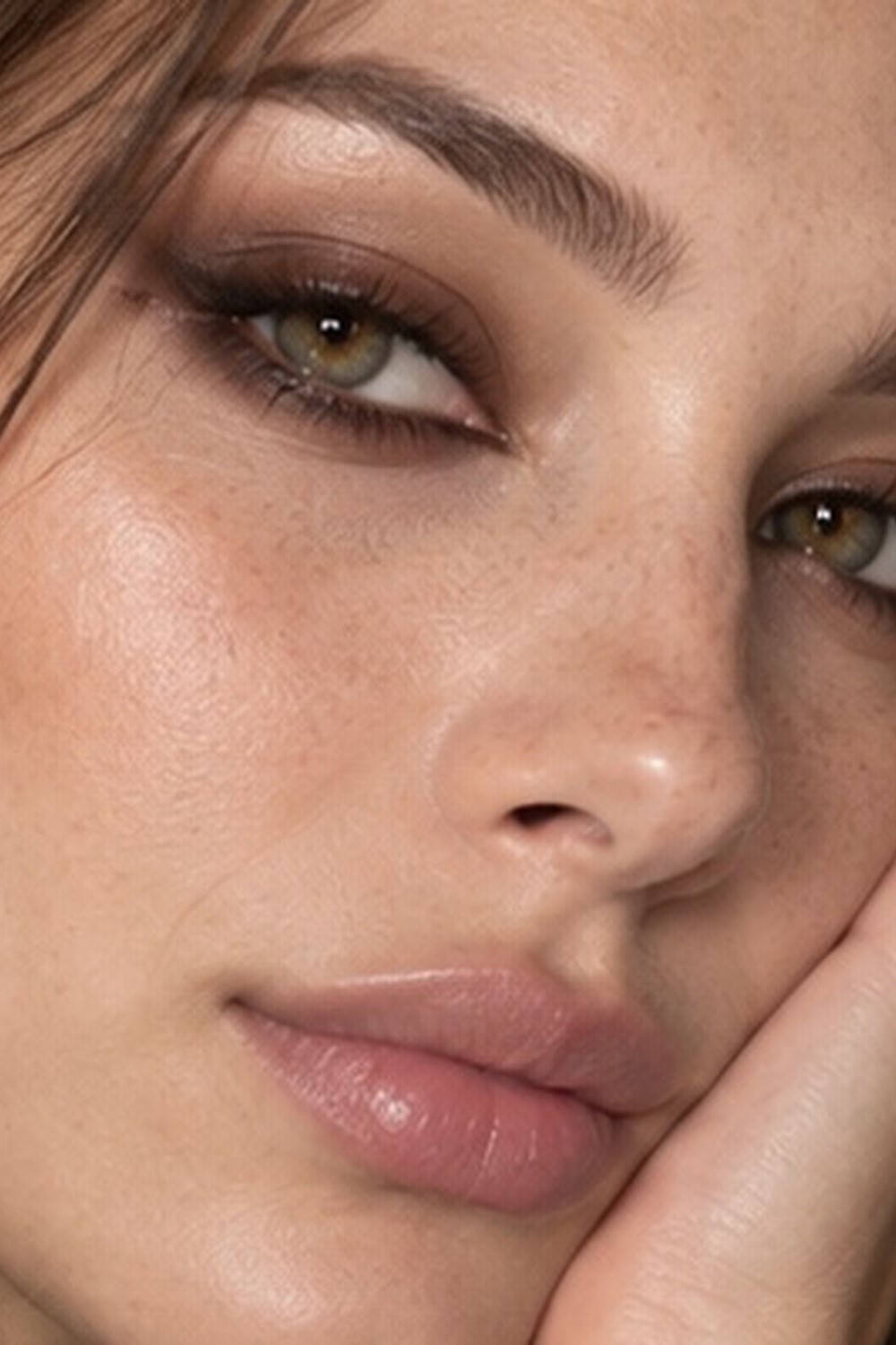 Soft Brown Smudged Liner