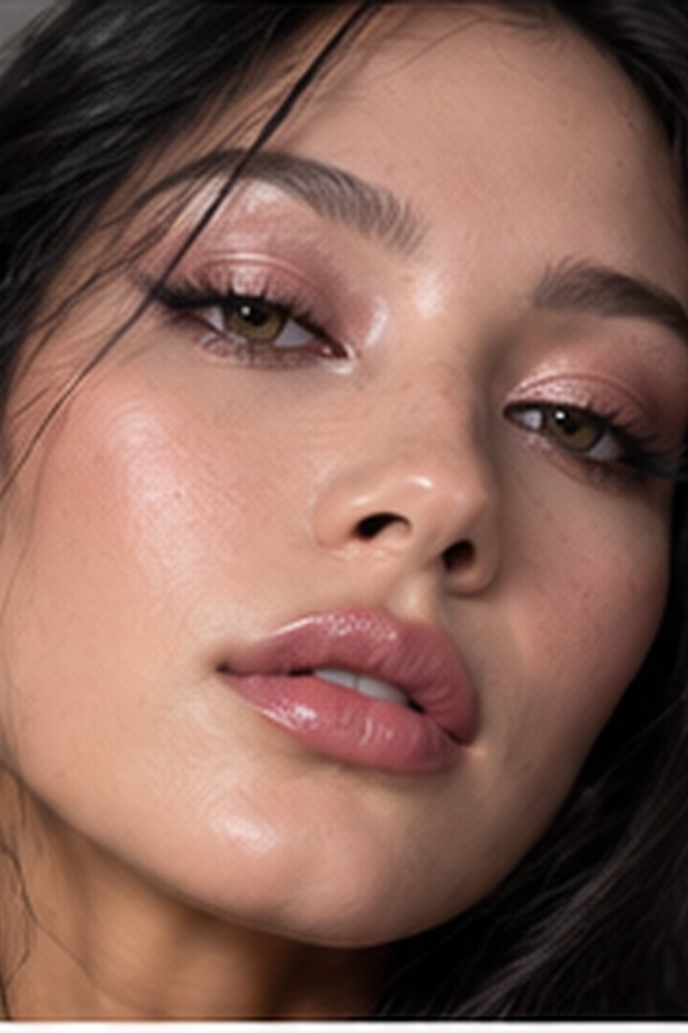 Soft Pink Frosted Makeup